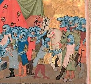 Dalimilova kronika, pařížský zlomek, (latinský opis) - 1330-1340<br />(Dalimilova kronika: Pergamen, Národní knihovna ČR, sign. XII.E.17.)
