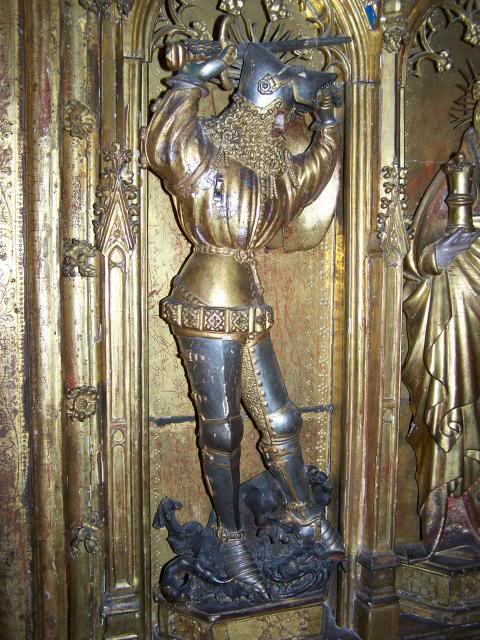 Sv. Jiří s drakem foto, dřevo, Dijon cca 1350-1390 II.jpg