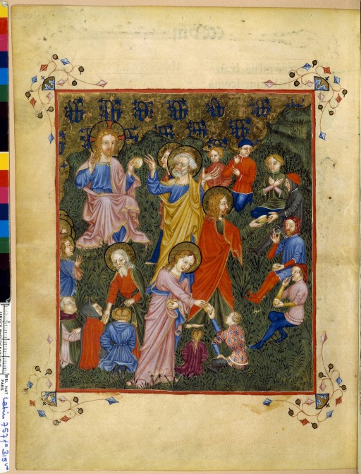 fol. 315v, Multiplication des pains