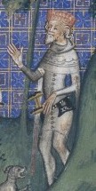 Ms. Francais 1586, fol. 12v, Francie 1350 - 1355, uloženo v BNF v Paříži