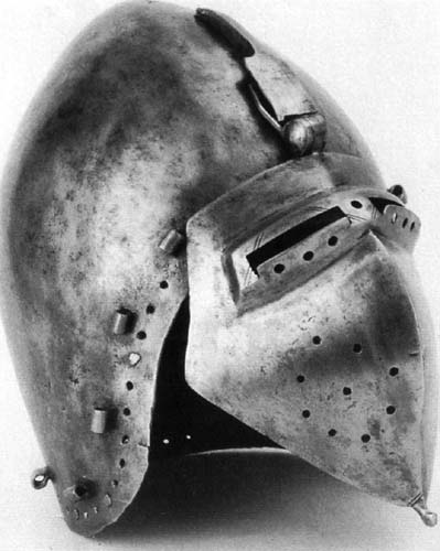 Swiss Klappvisor bascinet  Valeria Castle in Sion.jpg